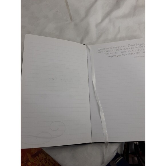 Love Journal 100 Ruled Pages Black Leather John 15: 12 printed on Cover 8.5 X 5" - Picture 3 of 3